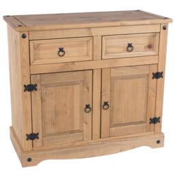 Rackhams Corona Small Sideboard with 2 Doors & 2 Drawers - Brown - thumbnail 3