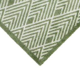 Rackhams Mega Mat Machine Washable Entrance Runner, 50x150cm, Green Geo - thumbnail 3