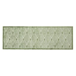 Rackhams Mega Mat Machine Washable Entrance Runner, 50x150cm, Green Geo - thumbnail 2