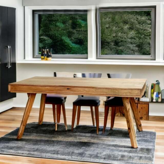 Rackhams Tanishia Sheesham Medium Table - Wood - 115CM X 80CM X 76CM  (LXDXH) - Dining Table - image 1