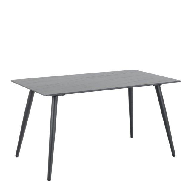 Rackhams Wicklow Ceramic Dining Table in Black - Black - No - Black - image 1