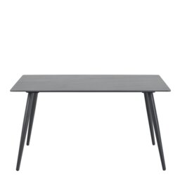 Rackhams Wicklow Ceramic Dining Table in Black - Black - No - Black - thumbnail 2