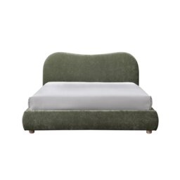 Rackhams Wave Bed in Natural Weave - King Size - Olive - Olive - thumbnail 1