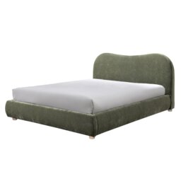 Rackhams Wave Bed in Natural Weave - King Size - Olive - Olive - thumbnail 3