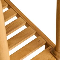 Rackhams Blenheim Oak Console Table. Slimline Wooden Hall Table with Storage - Small - thumbnail 6