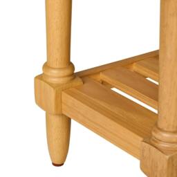 Rackhams Blenheim Oak Console Table. Slimline Wooden Hall Table with Storage - Small - thumbnail 5