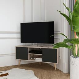"Rackhams Lesson Corner TV Stand TV Unit TV Cabinet for TVs up to 55"" - White Bendire" - thumbnail 6