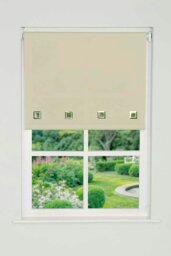Rackhams Natural Square Eyelet Edge Roller Blind - 180cm - thumbnail 3