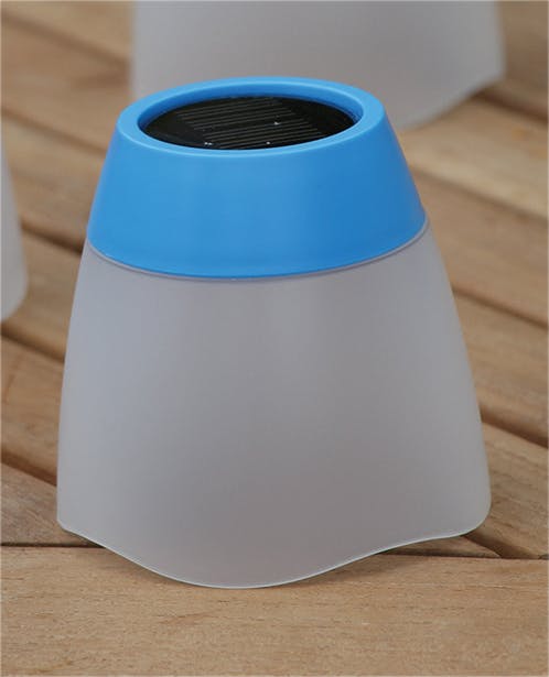 Rackhams Solar Tumbler Table Lights Blue