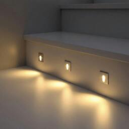 Rackhams Square 1 Watt Recessed Light For Staircase Wall