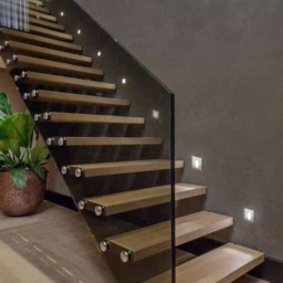 Rackhams Square 1 Watt Recessed Light For Staircase Wall - thumbnail 3