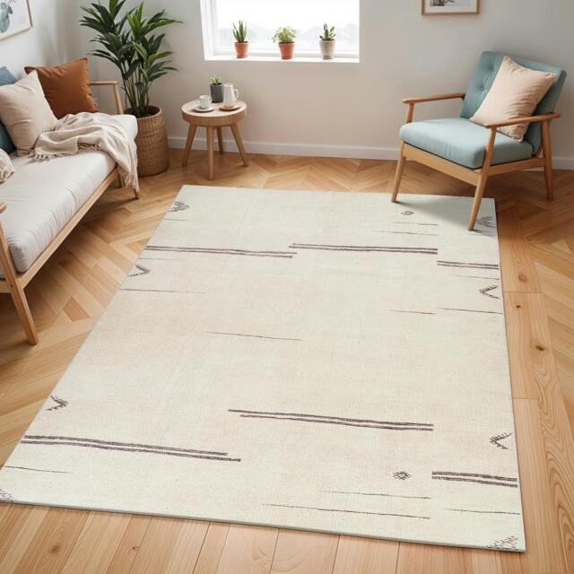 Rackhams Becki Owens Rivi-Global Ivory Grey Rug - 200 x 275 cm - image 1