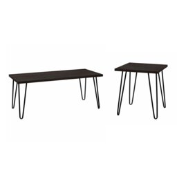 Rackhams Owen Retro End Table in Espresso Colour - Brown - thumbnail 3