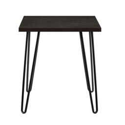 Rackhams Owen Retro End Table in Espresso Colour - Brown - thumbnail 1