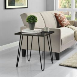 Rackhams Owen Retro End Table in Espresso Colour - Brown - thumbnail 4