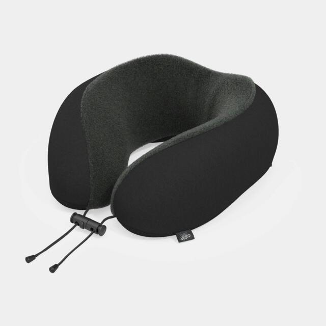 Rackhams Classic Travel Pillow, Memory Foam Neck Pillow with Adjustable Fit - Absolute Black - image 1