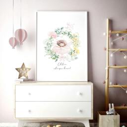 Rackhams Baby's Room Pictures - Wall art print - 20 x 30 in / 50 x 76 cm - Matte Museum Quality Art Paper 290 gsm - Oak Frame