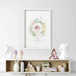 Rackhams Baby's Room Pictures - Wall art print - 20 x 30 in / 50 x 76 cm - Matte Museum Quality Art Paper 290 gsm - Oak Frame - thumbnail 2