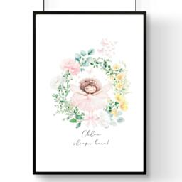 Rackhams Baby's Room Pictures - Wall art print - 20 x 30 in / 50 x 76 cm - Matte Museum Quality Art Paper 290 gsm - Oak Frame - thumbnail 6