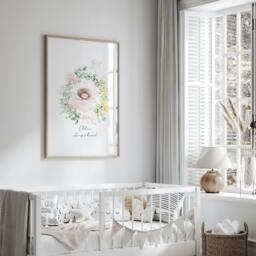 Rackhams Baby's Room Pictures - Wall art print - 20 x 30 in / 50 x 76 cm - Matte Museum Quality Art Paper 290 gsm - Oak Frame - thumbnail 3