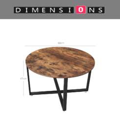 Rackhams Large Round Coffee Table - thumbnail 4