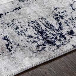 Rackhams Wanderlust-Abstract Blue Grey Black Modern Marble Rug - 120 x 170 cm - thumbnail 3