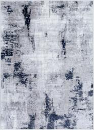 Rackhams Wanderlust-Abstract Blue Grey Black Modern Marble Rug - 120 x 170 cm - thumbnail 2