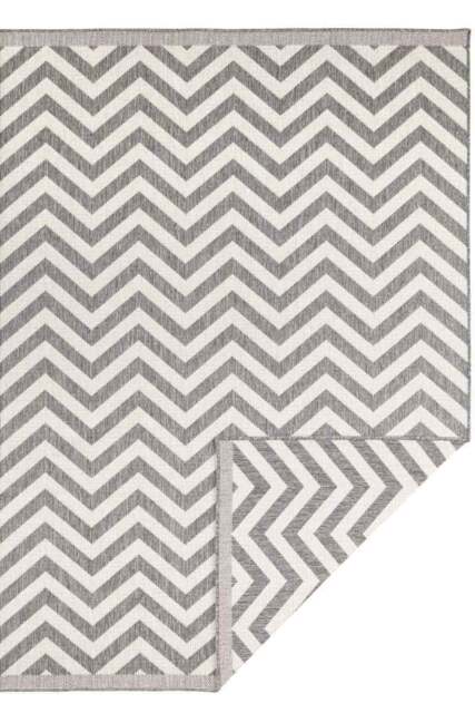 Rackhams Palma Reversible Indoor-Outdoor Grey Rug - 160X230 cm - image 1