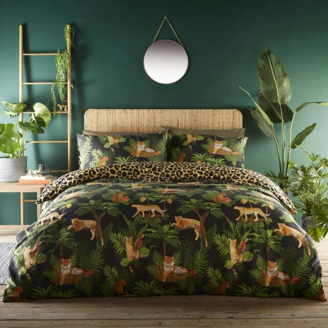 Rackhams Jungle Cats Duvet Cover Set - Double - Double - image 1