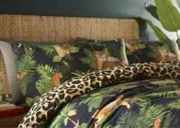 Rackhams Jungle Cats Duvet Cover Set - Double - Double - thumbnail 3