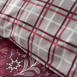 Rackhams Winter Stags Duvet Cover Set - Red - Single - thumbnail 3