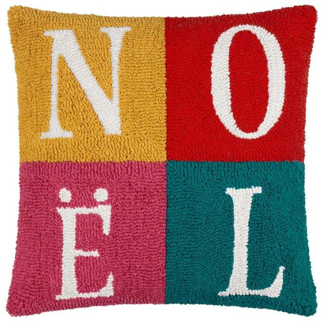 Rackhams Noel Loop Tufted Cushion Cover - Multicoloured - 45cm x 45cm - Multicoloured - 100% Polyester - image 1