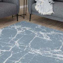 Rackhams Washable Rug Carina Blue - 6955 - 120X170 cm - thumbnail 6