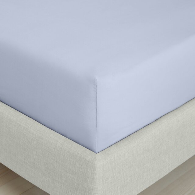 Rackhams 200 Thread Count Cotton Percale Extra Deep Fitted Sheet - Lavender - King