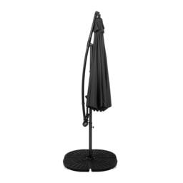 Rackhams Cantilever Parasol 3m With Full Fan Base – Grey - thumbnail 2