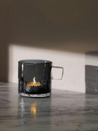 Rackhams LSA Glass Tealight Holder with Handle 9cm Slate - 9cm - 1 - Glass - thumbnail 5