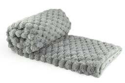 Rackhams Lush Faux Rabbit Fur Throw - Silver - 127x152cm - thumbnail 3