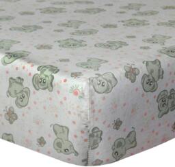 Rackhams Nursery Happy Elephant Crib Fitted Sheet - One Size