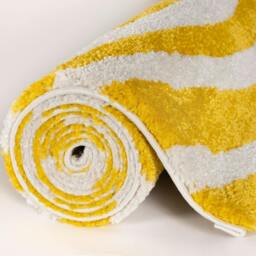 Rackhams Joli Striped Yellow & White Rug - 200X290 cm - thumbnail 6