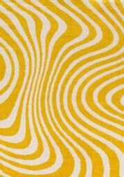 Rackhams Joli Striped Yellow & White Rug - 200X290 cm - thumbnail 1