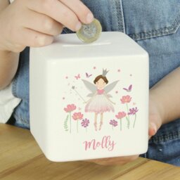Rackhams Personalised Fairy Princess Ceramic Money Box - thumbnail 4