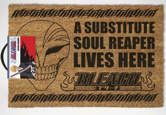 Rackhams Bleach Unisex Brown Soul Reaper Graphic Coir Door Mat (One Size)