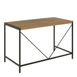 Rackhams Bahamas Office Desk and Black and Oak - 1 - Black and Natural - 60 - thumbnail 3