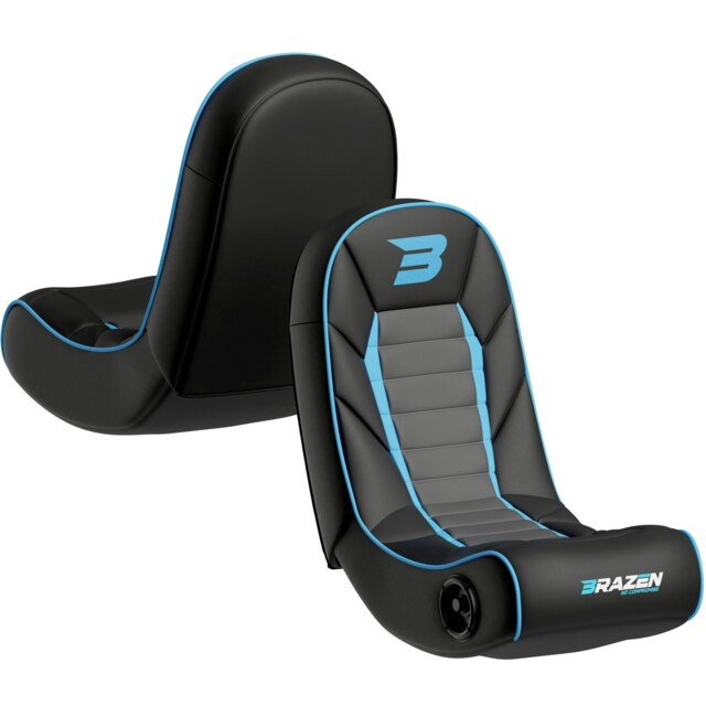 Rackhams Sabre 2.0 Bluetooth Surround Sound Gaming Chair - Blue - PU - Rocker Gaming Chair