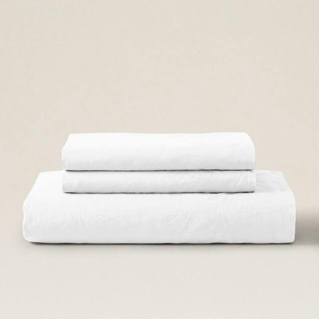 Rackhams Percale Duvet Cover Set - White - S.King - King - image 1