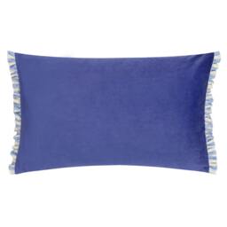 Rackhams Araya Velvet Striped Cushion Cover - Blue - 30cm x 50cm - Blue - 100% Polyester - thumbnail 3