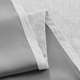 Rackhams Off White Lined Blackout Eyelet Curtains - 46 x 54 Inch Drop - 2 Panel - thumbnail 3