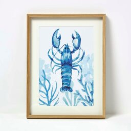 Rackhams Set of 3 Blue Sea Animal Wall Art - thumbnail 2