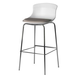 Rackhams Fusion Counter Stool in Metal Silver - 2 Pieces - Silver - thumbnail 5