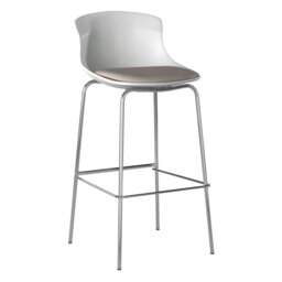 Rackhams Fusion Counter Stool in Metal Silver - 2 Pieces - Silver - thumbnail 2